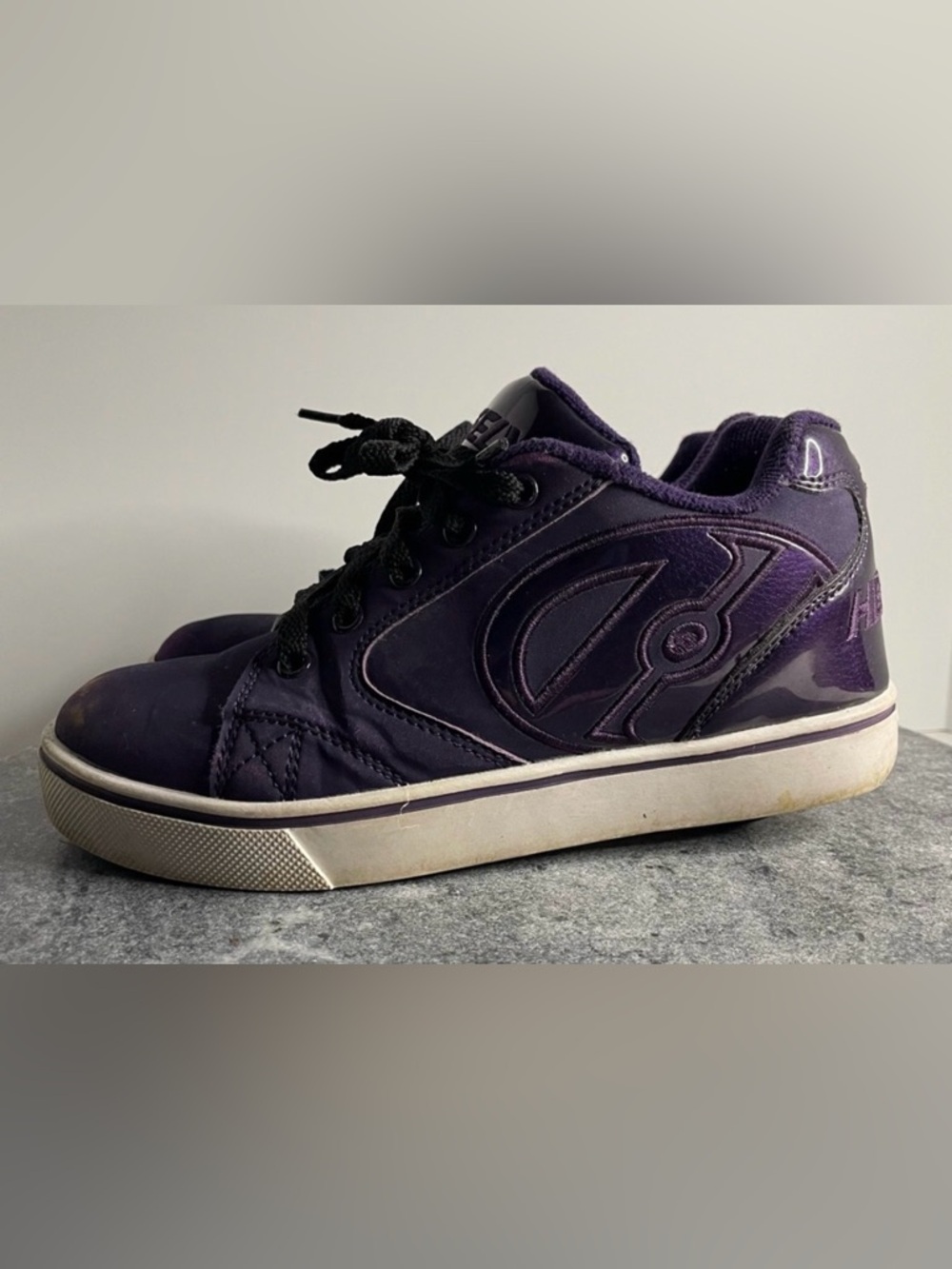 Heelys Purple High Top Sneakers With Heel Wheels